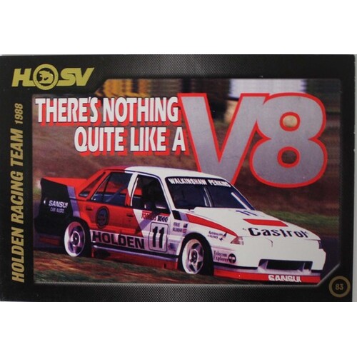 HSV 20th Anniversary Card 87 - 07 No.83