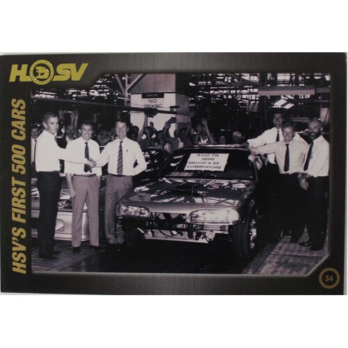 HSV 20th Anniversary Card 87 - 07 No.34