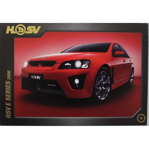 HSV 20th Anniversary Card 87 - 07 No.56