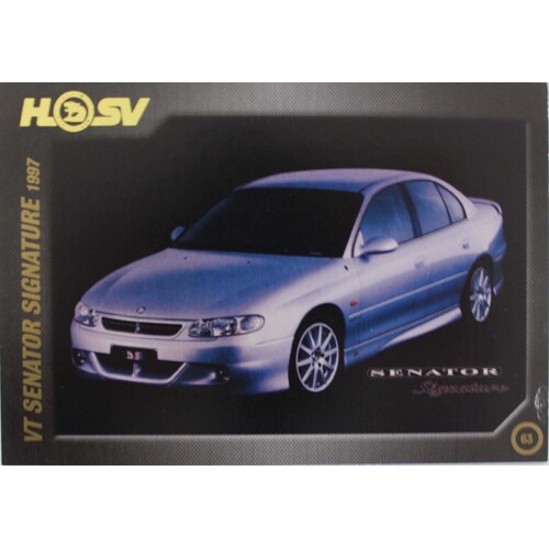 HSV 20th Anniversary Card 87 - 07 No.63