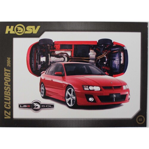 HSV 20th Anniversary Card 87 - 07 No.65