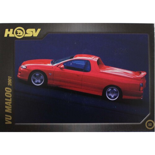 HSV 20th Anniversary Card 87 - 07 No.52