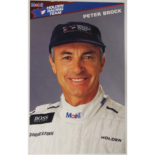 HRT 1995 Driver Profile Card - Peter Brock