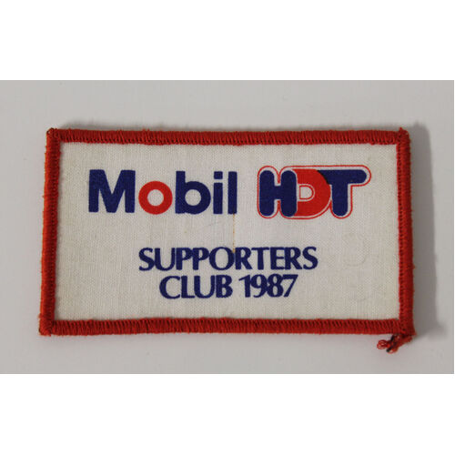 Mobil HDT Supporters Club 1987 Cloth Patch