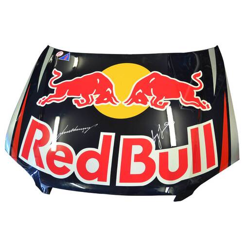 Signed Craig Lowndes / Jamie Whincup Red Bull Launch VE Bonnet