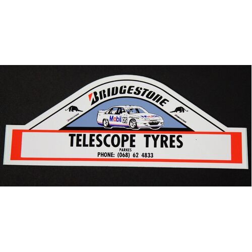 Peter Brock Bridgestone Sticker