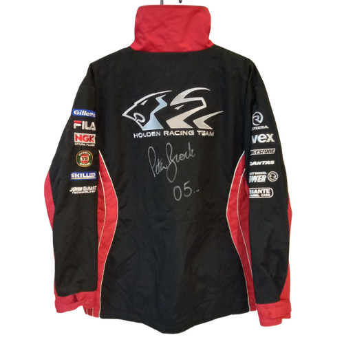 HRT Jacket Holden Racing Team HSV Genuine 2005 Size XL Signed By Peter Brock