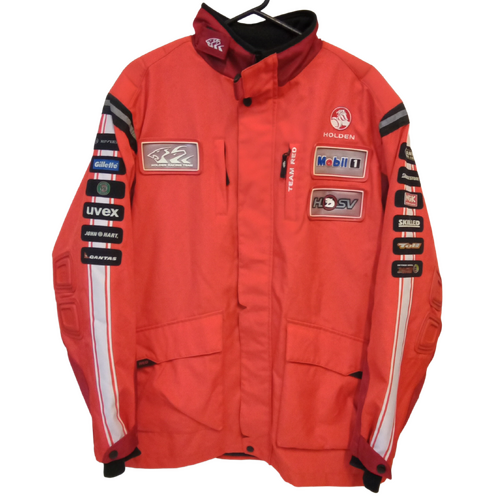 HRT Jacket Holden Racing Team Red HSV Genuine 2005 Size L Signed Tander Skaife