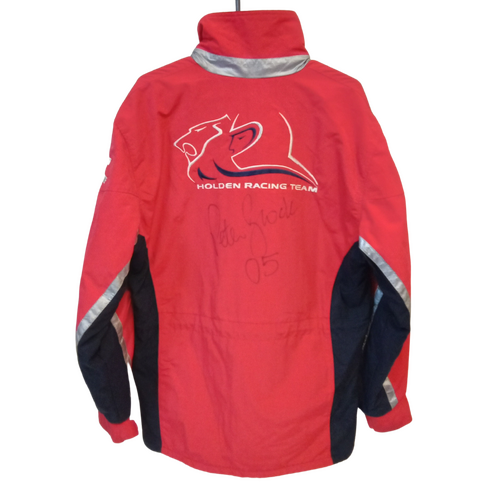 HRT Jacket Holden Racing Team Genuine 2000 Size L Authentic Signed Peter Brock