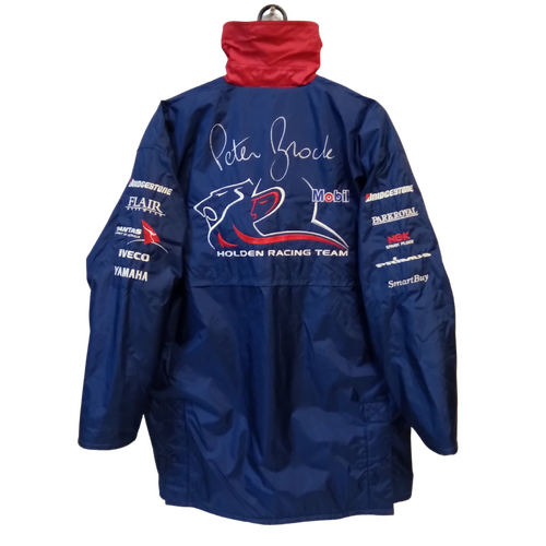 HRT Jacket Holden Racing Team Mobil HSV Tenth Ann. 1998 Size L Signed Brock