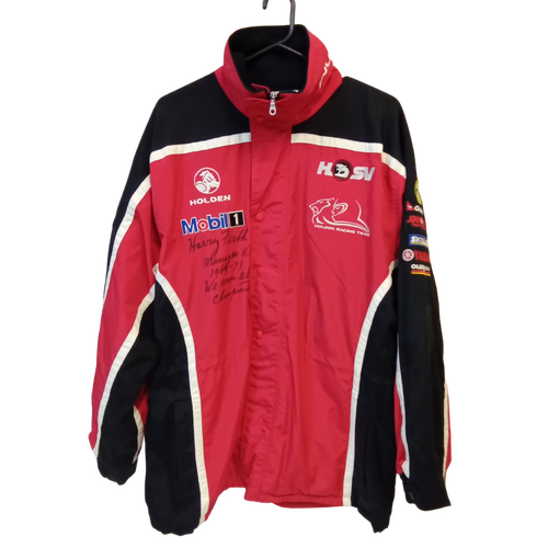 HRT Jacket Holden Racing Team HSV Size L Signed Harry Firth, Peter Brock HDT