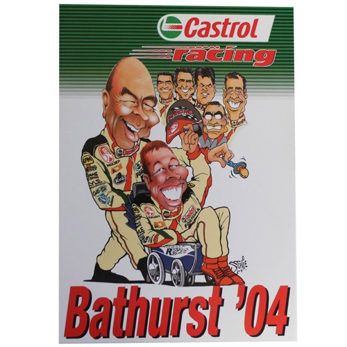 Holden Castrol Racing Bathurst 04 Promotional Card