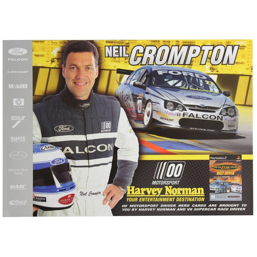 Ford Neil Crompton Playstation 2 V8 Supercars Flyer