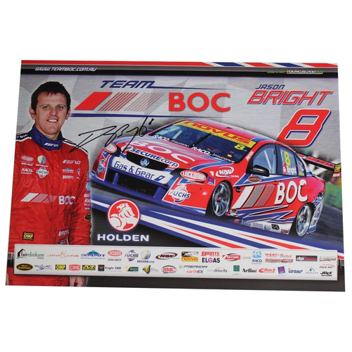 Holden Team BOC Jason Bright Signed Poster