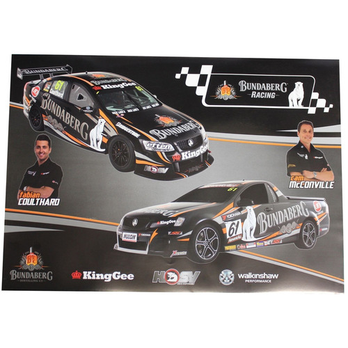 Bundaberg Racing #61 Coulthard McConville Poster 