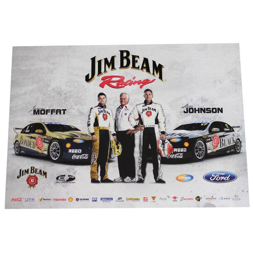 Jim Beam Racing Moffat Johnson V8 Supercars Poster
