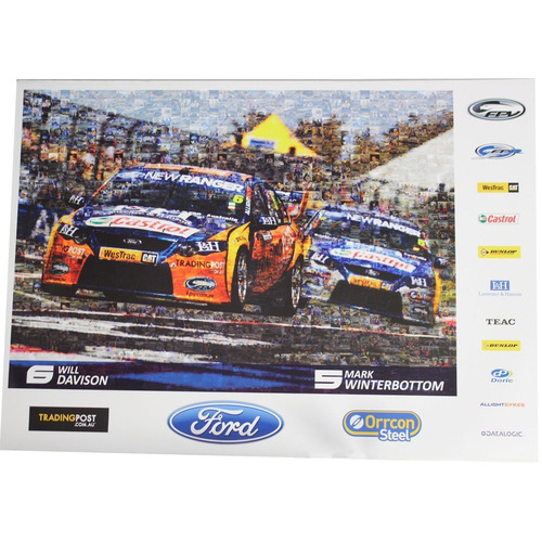 Castrol Davison & Winterbottom Supercars Poster 