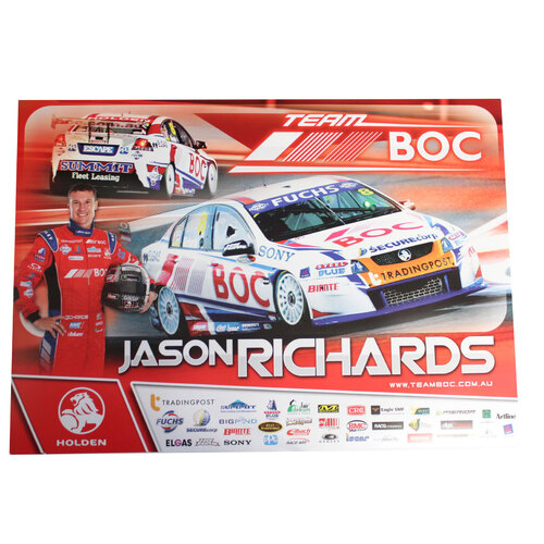 Holden Team BOC Jason Richards V8 Supercars Poster