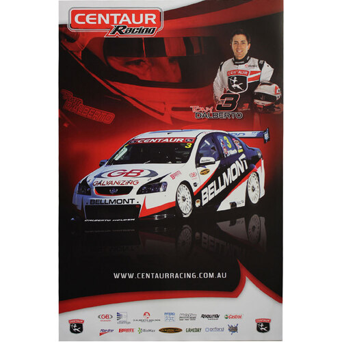 Centaur Racing Tony D'Alberto V8 Supercars Poster