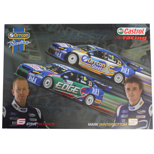 Ford Castrol Racing Richards Winterbottom Poster