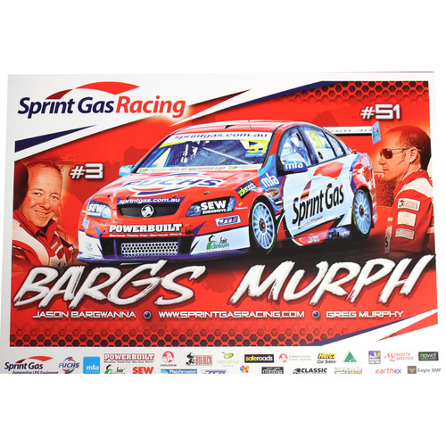 Holden Spring Gas Racing Bargwanna Murphy Poster