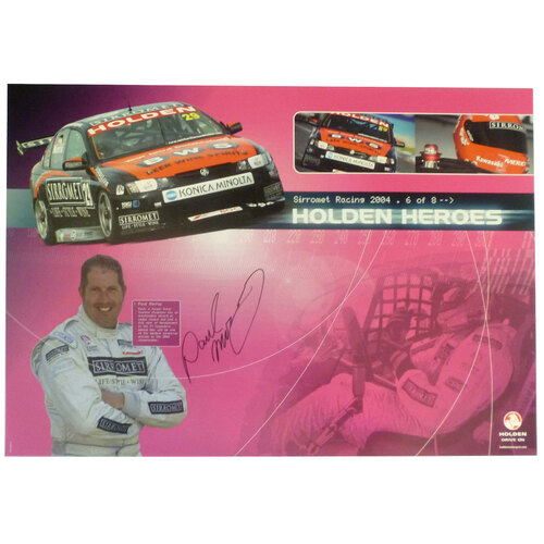 2004 Sirromet Racing Paul Morris Poster Signed 6/8