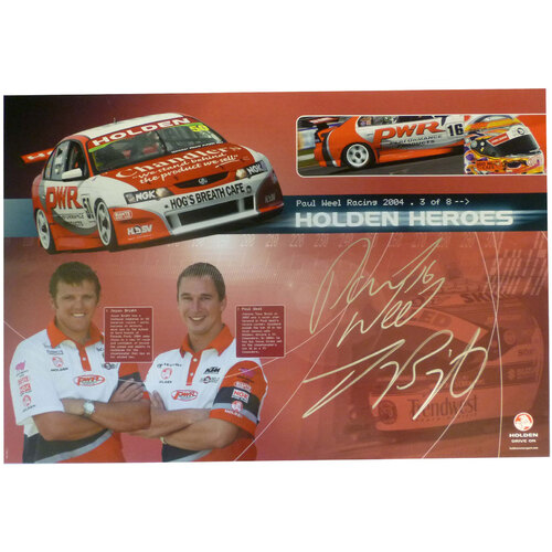 2004 Jason Bright Paul Weel Poster Signed 3/8