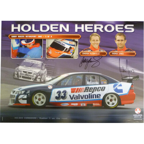 Cameron McConville Andrew jones 5/8 Poster Signed