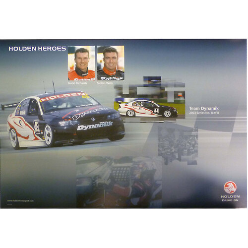 2003 Team Brock Jason Richards & Simon Wills 8/8 Poster