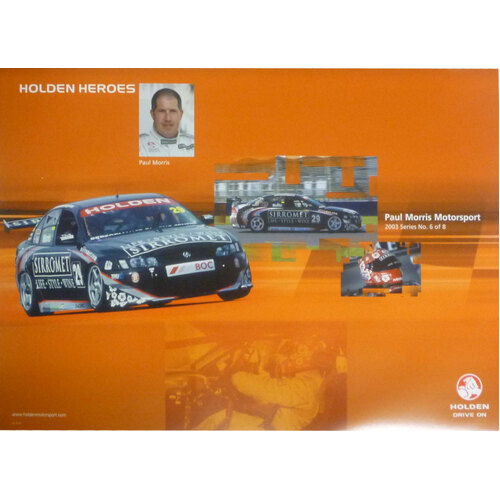 2003 Paul Morris Motorsports 6/8 Poster Bathurst
