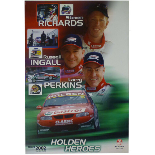 2002 Castrol Richards Perkins Ingall 4/6 Poster