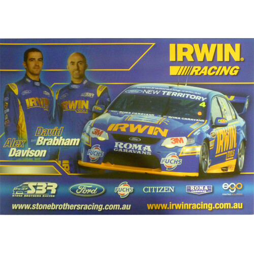 David Brabham & Alex Davison V8 Supercars Poster