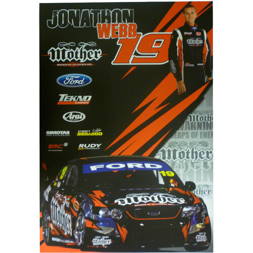 Ford Mother Jonathon Webb V8 Supercars Poster