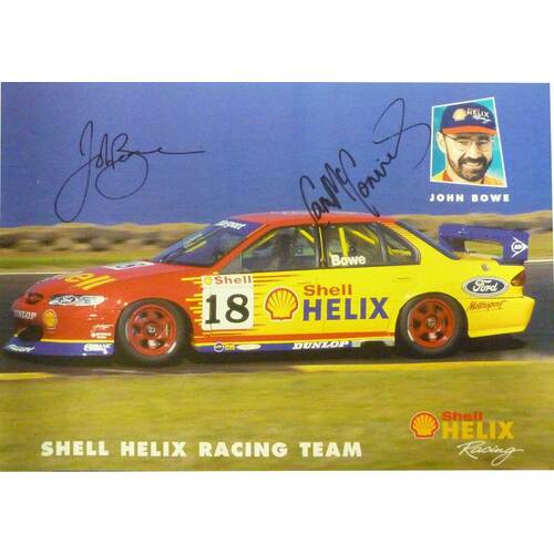 Ford John Bowe & Cameron McConville Signed Poster