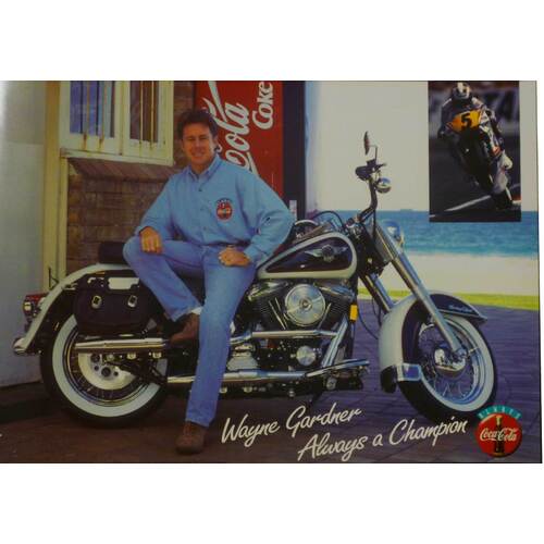 Wayne Gardner Harley Davidson Poster 
