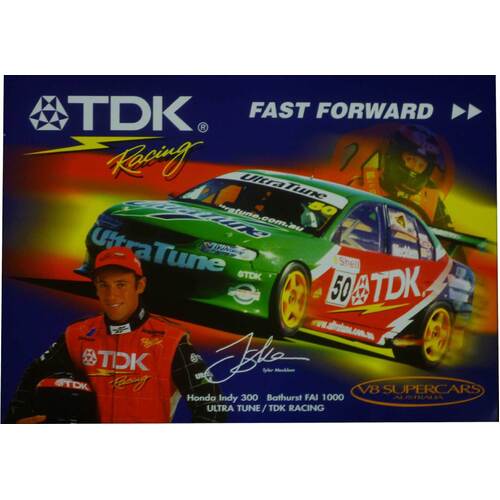 TDK Racing Tyler Mecklem V8 Supercars Poster