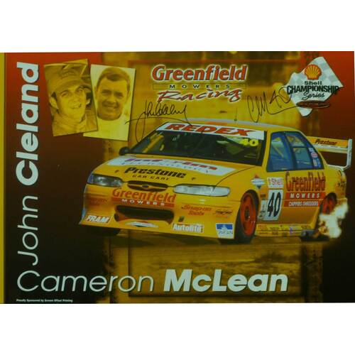 Ford John Cleland & Cameron McLean Signed Poster