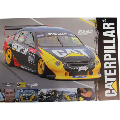 Ford Caterpillar Simon Wills Bathurst Poster