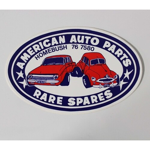 Sticker American Auto Parts Rare Spares Sticker