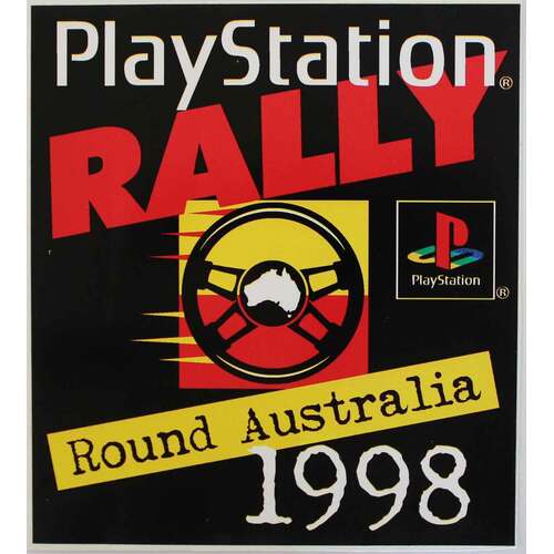 Playstation Rally Round Australia 1998 Sticker
