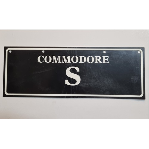 Holden VS Commodore S Pack Dealer Showroom Number Plate