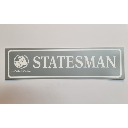 Holden Prestige VS Statesman Dealer Showroom Number Plate