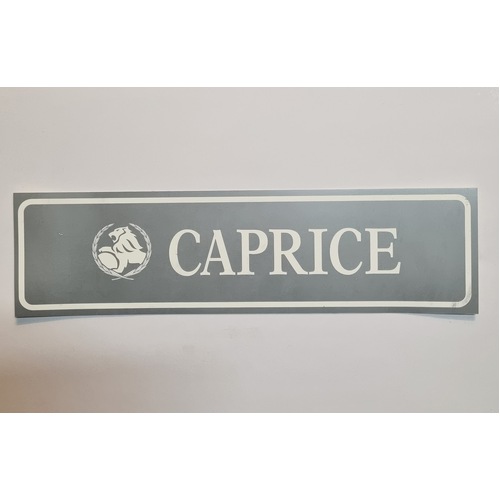 Holden VS Caprice Dealer Showroom Number Plate