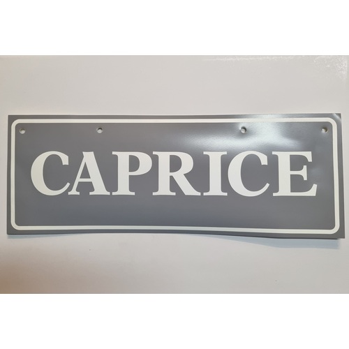 Holden VS Caprice Dealer Showroom Rear Number Plate