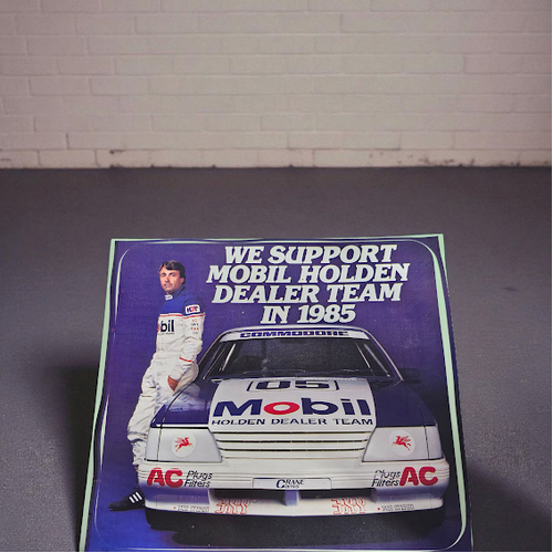 Original Peter Brock 1985 Holden 05 VK Commodore Sticker Large 