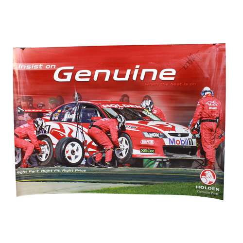 Signed Todd Kelly Holden "Insist on Genuine" Poster