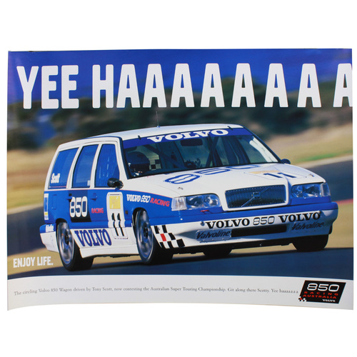 Tony Scott Volvo 850 Racing Australia Poster