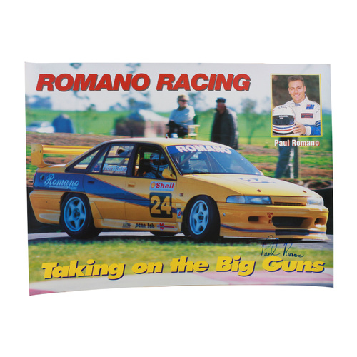 Signed Bridgestone Romano Racing Poster