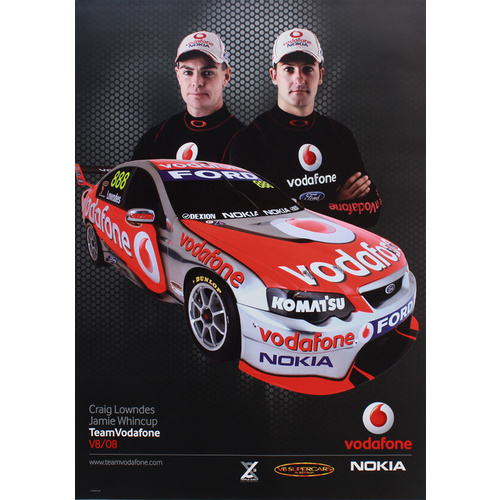 Vodafone Lowndes Whincup Poster