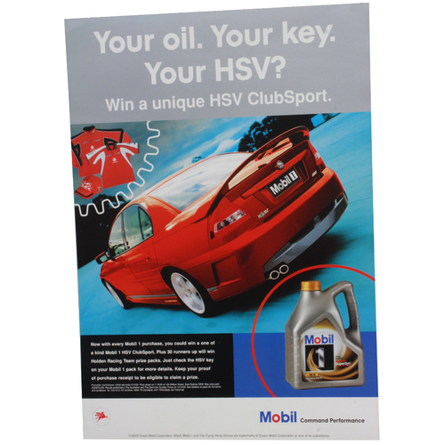 Mobil 1 Oil Promotional Poster